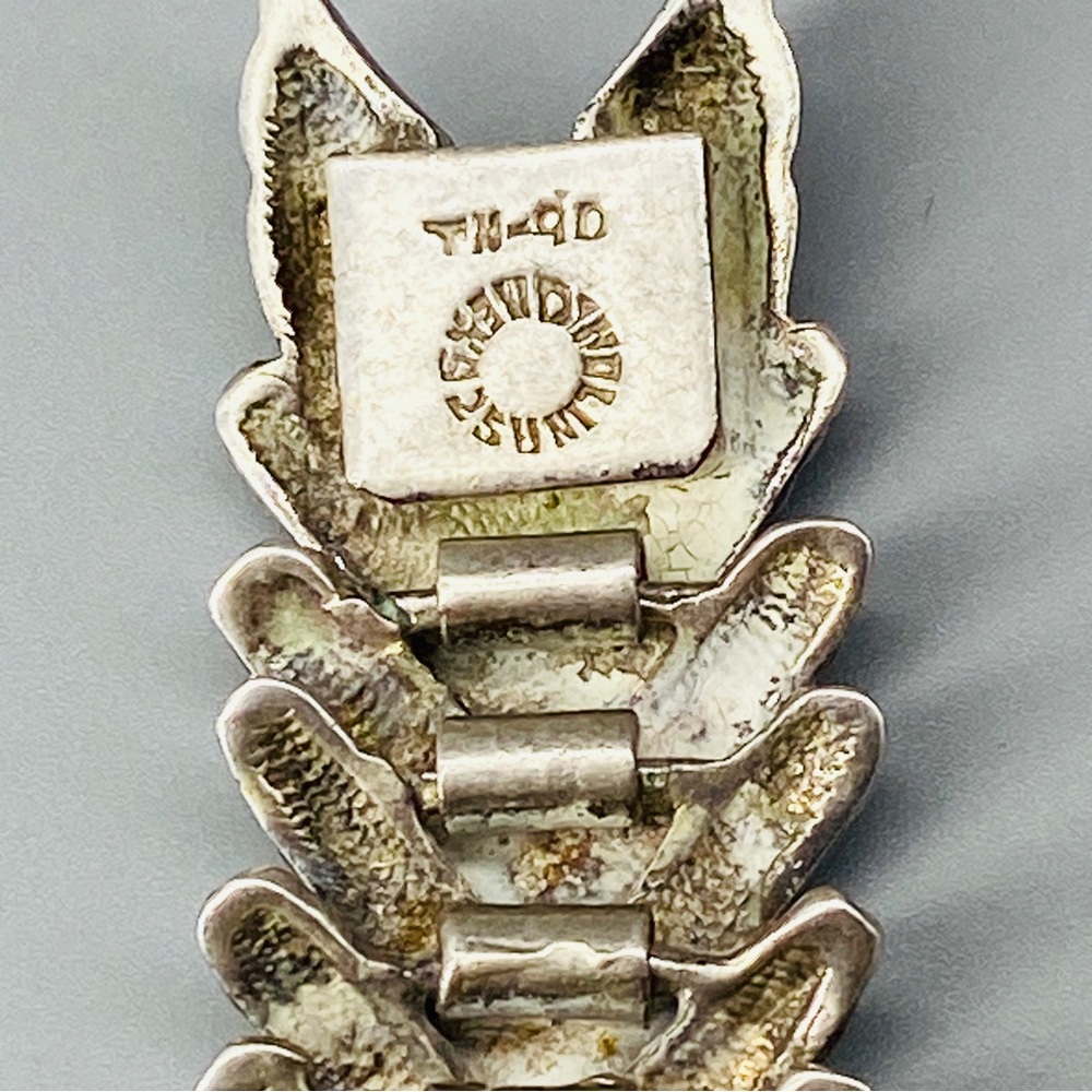 Vintage Taxco Sterling Silver D’Molina Cayman / Crocodile Bracelet Mexico - Picture 4 of 16